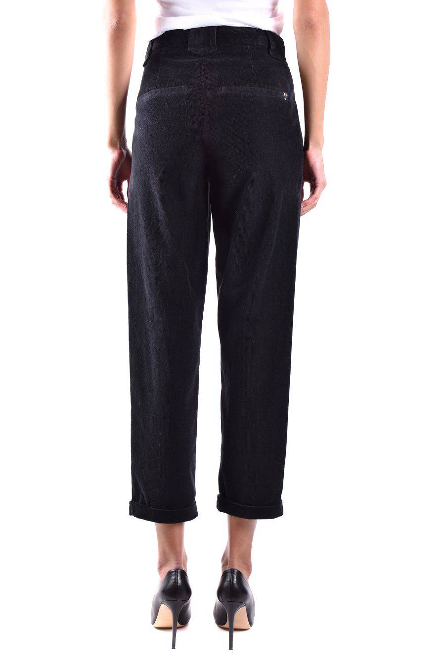 DONDUP  Pantaloni Neri In Cotone Stretch DONDUP Da Donna