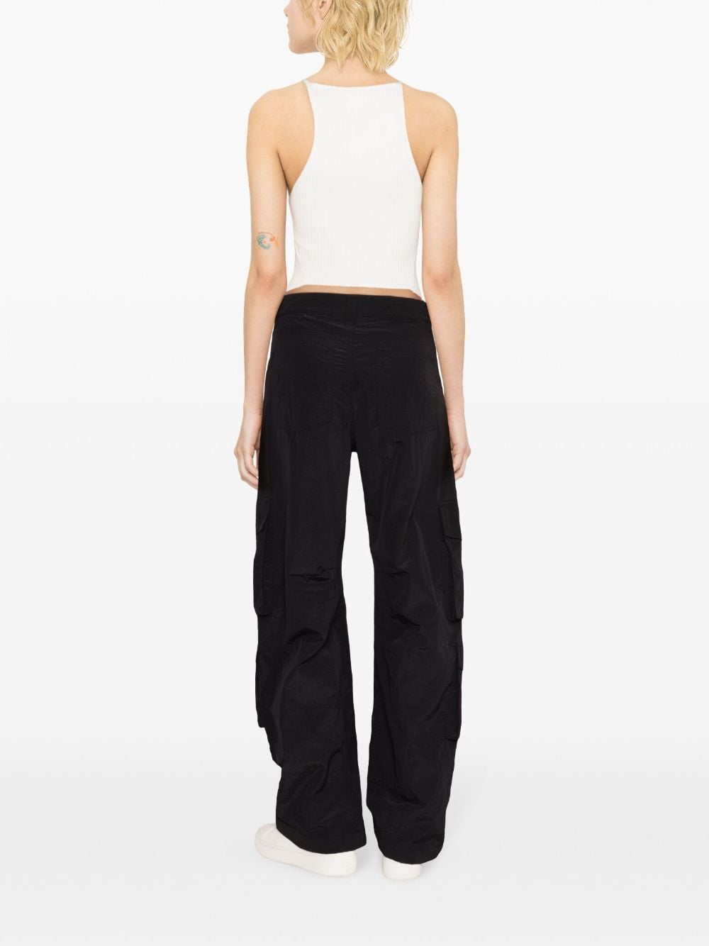 GOLDEN GOOSE  Pantaloni Neri In Nylon Golden Goose Per Donne