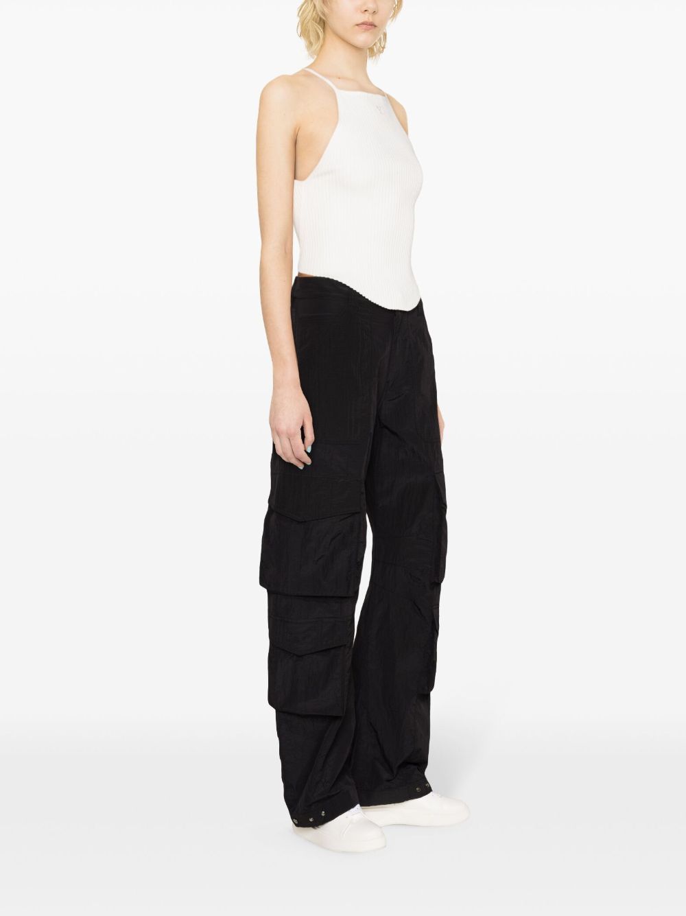 GOLDEN GOOSE  Pantaloni Neri In Nylon Golden Goose Per Donne