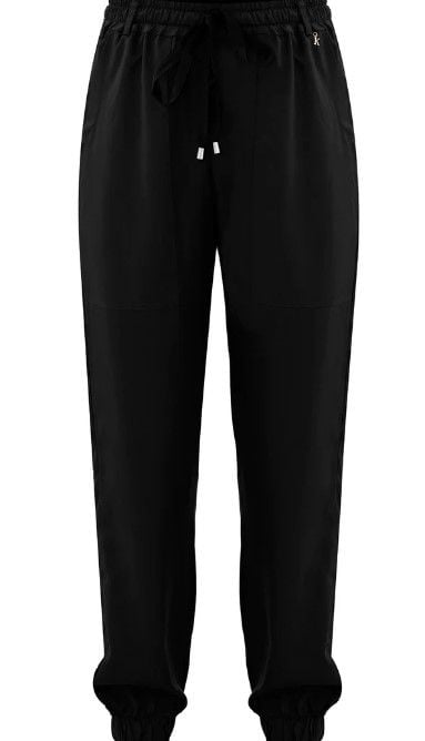 KOCCA  Pantaloni Neri KOCCA in Lyocell con Vita Elastica da Donna