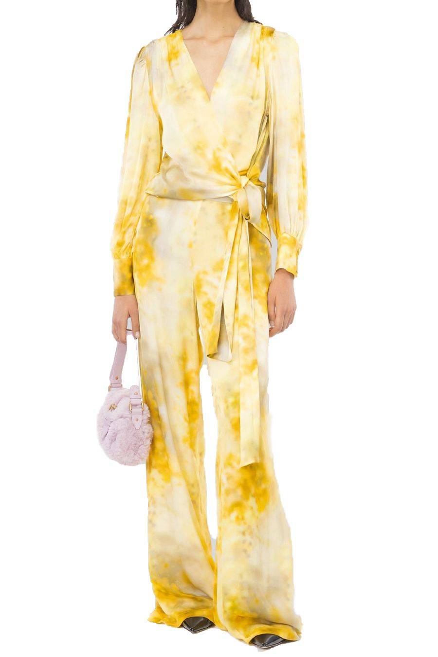 PINKO  Pantaloni PINKO Multicolore In Viscosa Per Donne