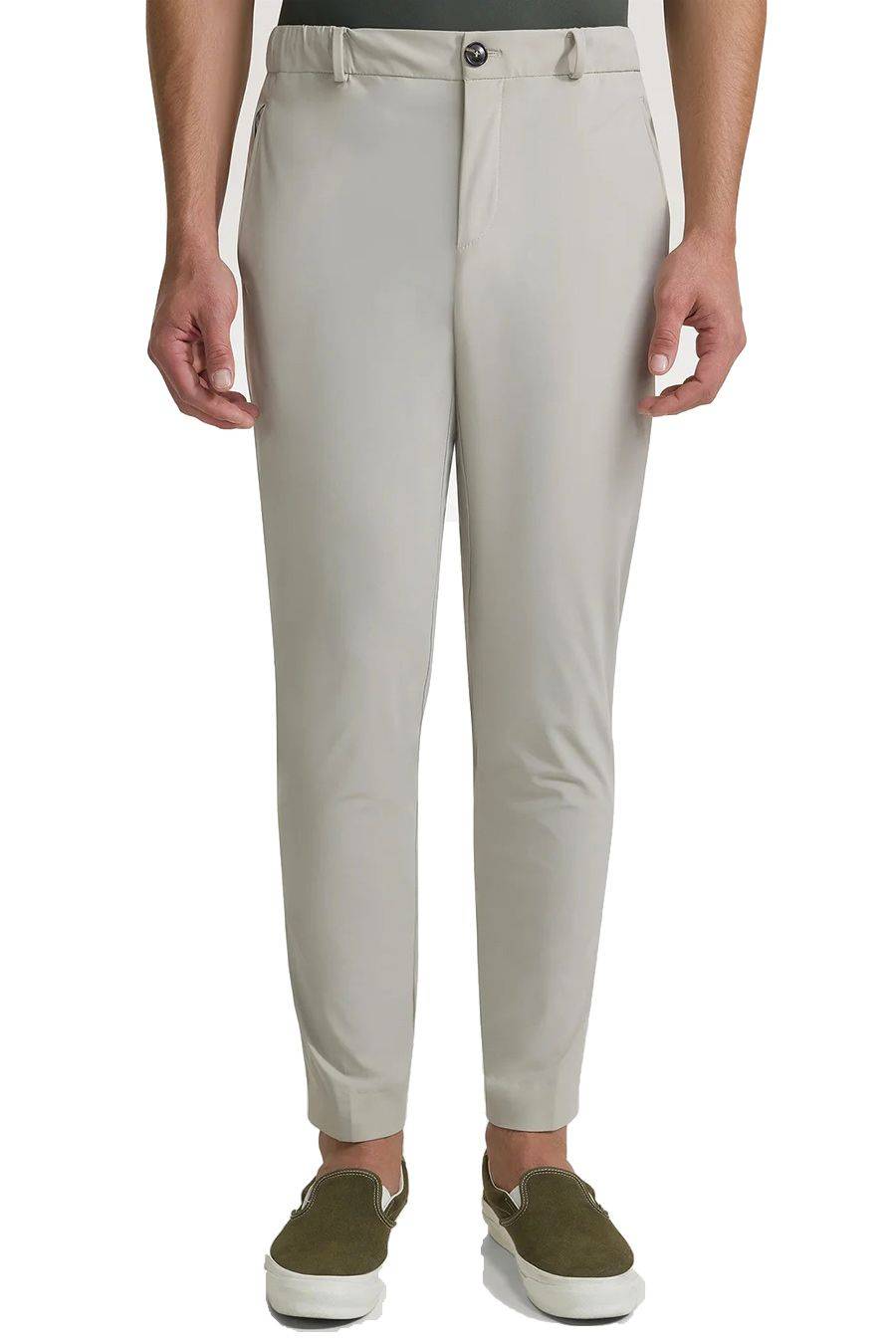 RRD - ROBERTO RICCI DESIGNS  Pantaloni Stretch RRD Bianco Spento Da Uomo In Miscela Di Poliammide