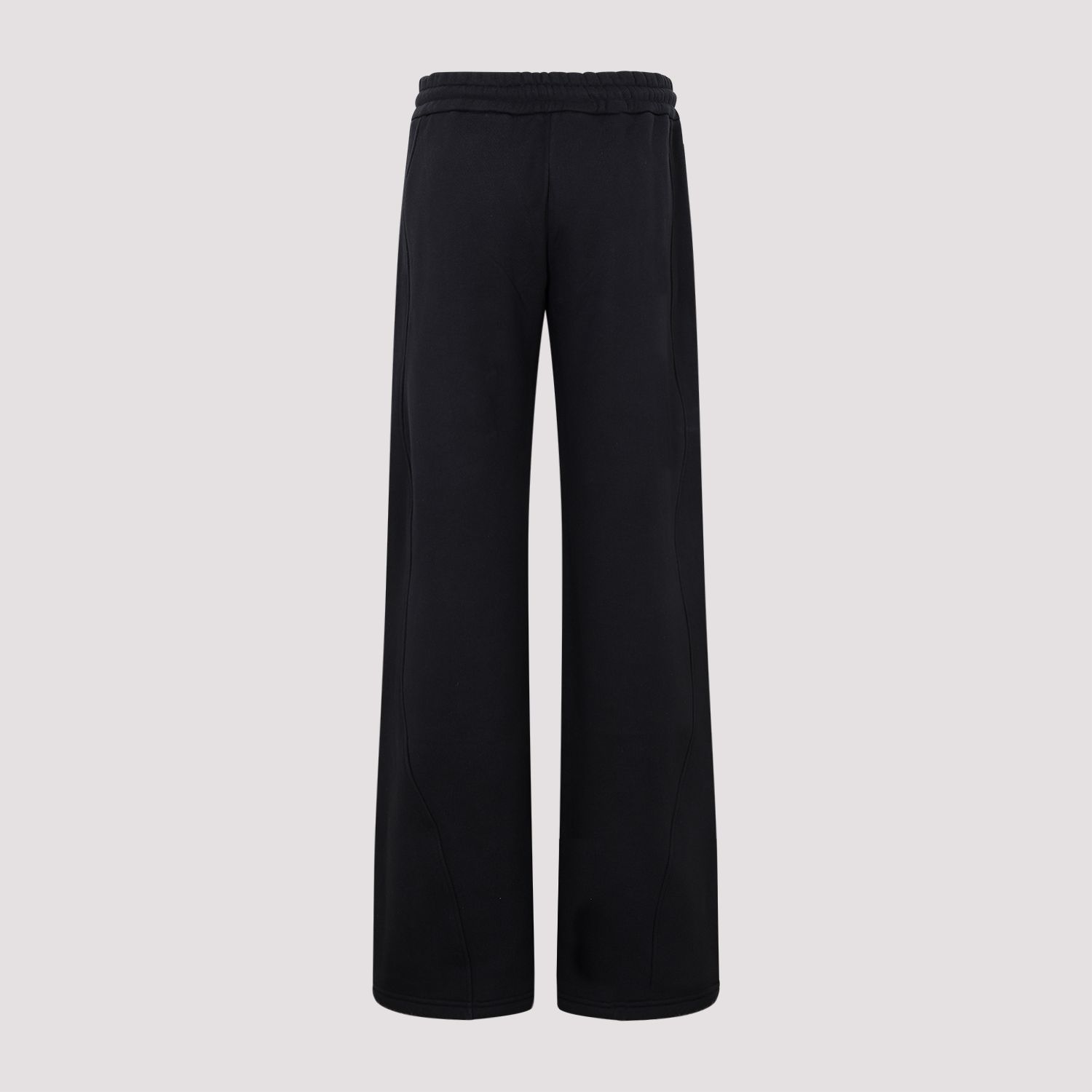 OFF-WHITE  Pantaloni Tuta In Cotone Nero Con Coulisse OFF-WHITE Donna