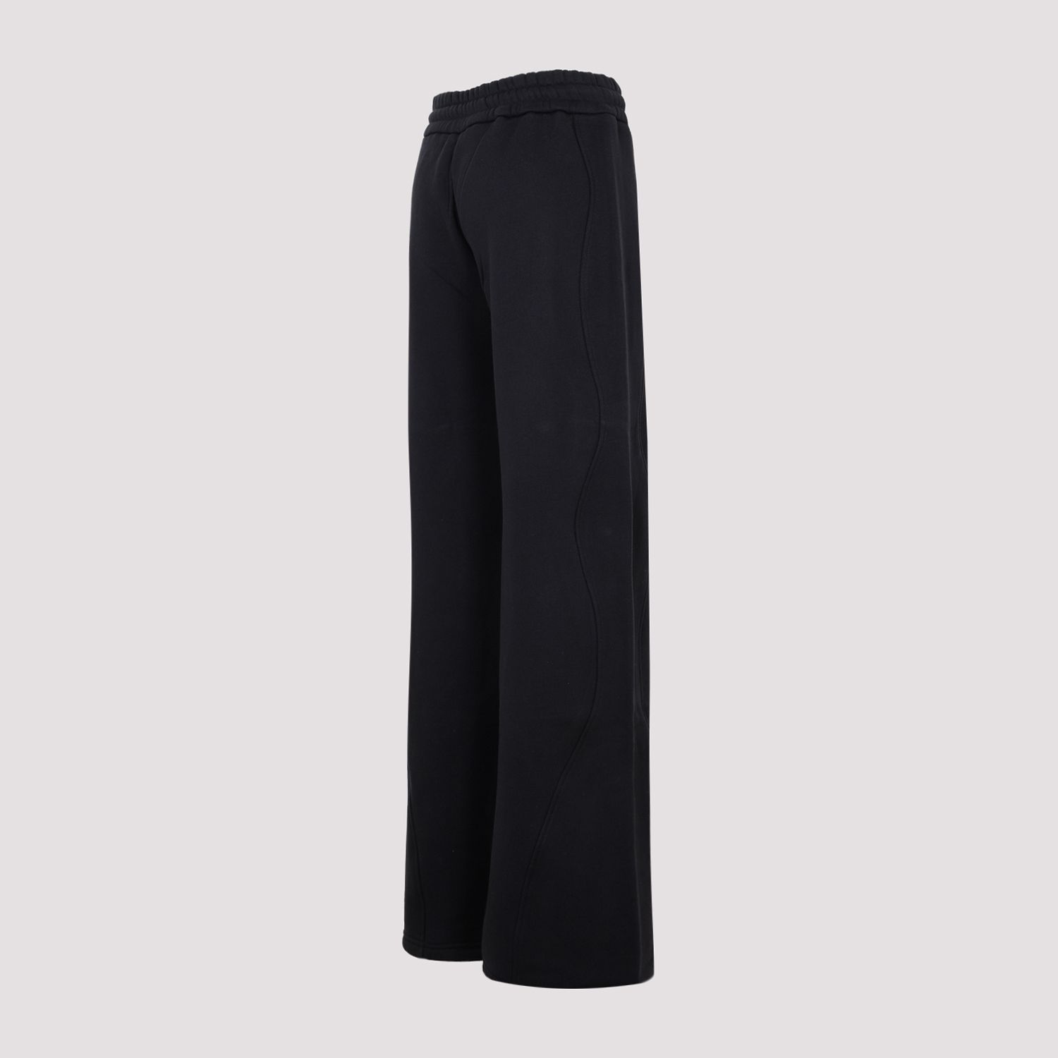 OFF-WHITE  Pantaloni Tuta In Cotone Nero Con Coulisse OFF-WHITE Donna