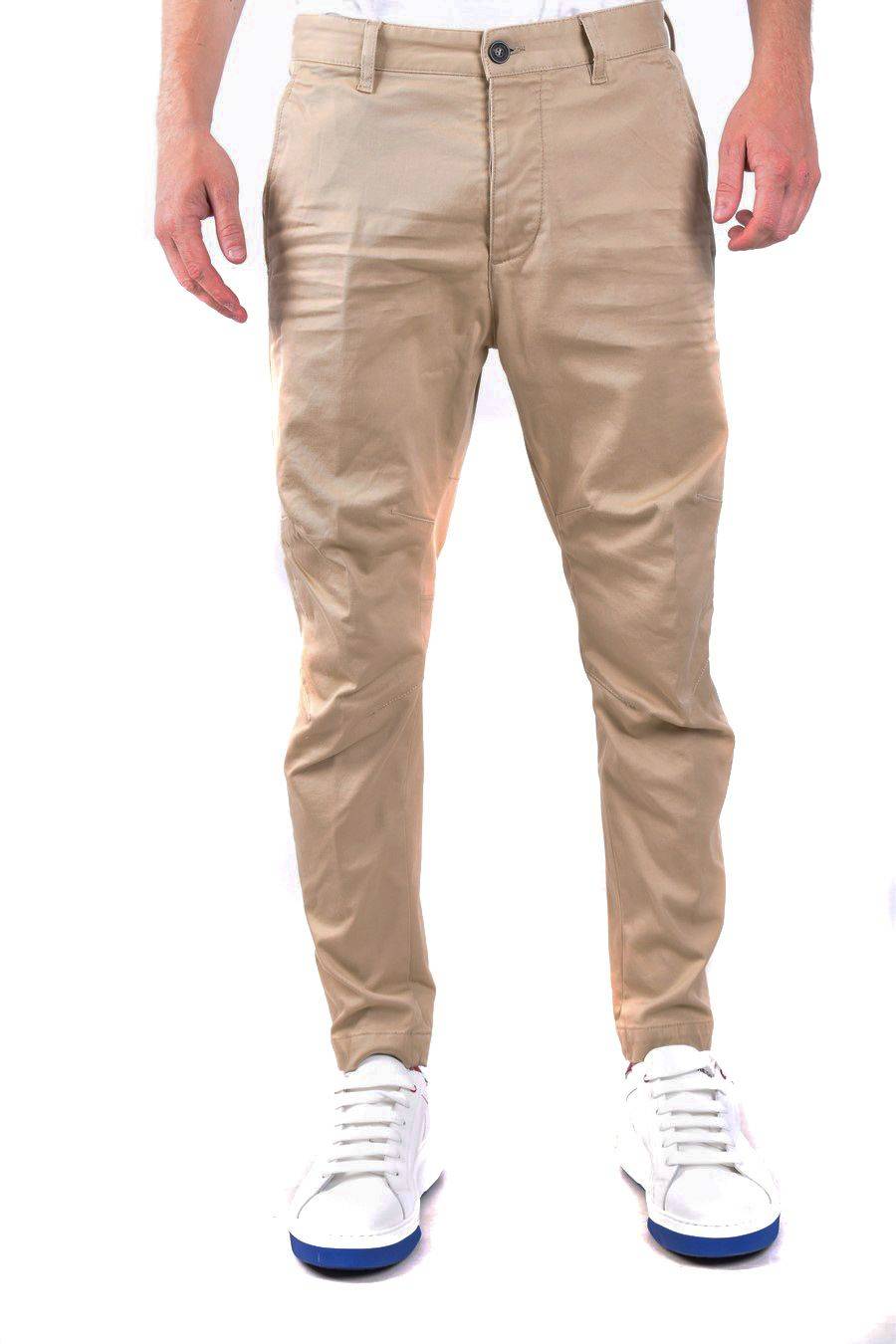 DSQUARED2  Pantaloni Uomo Cotone DSQUARED2 Color Sabbia Del Deserto
