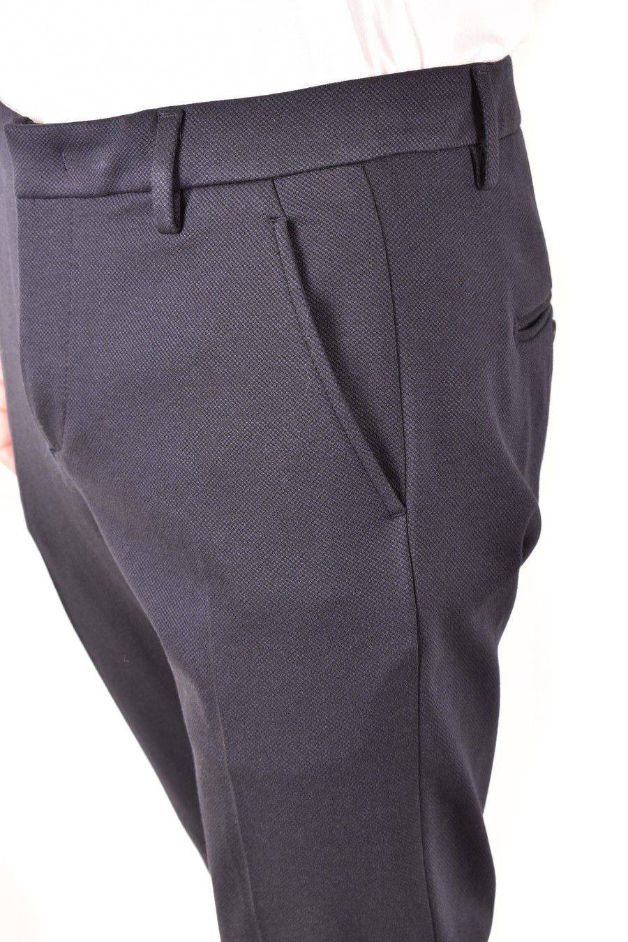 DONDUP  Pantaloni Uomo DONDUP Azzurro In Tessuto Elasticizzato