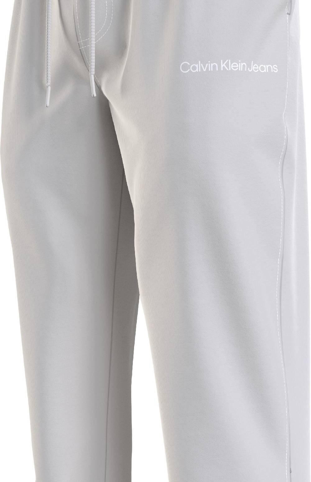 CALVIN KLEIN  Pantaloni Uomo Grigi In Cotone Calvin Klein