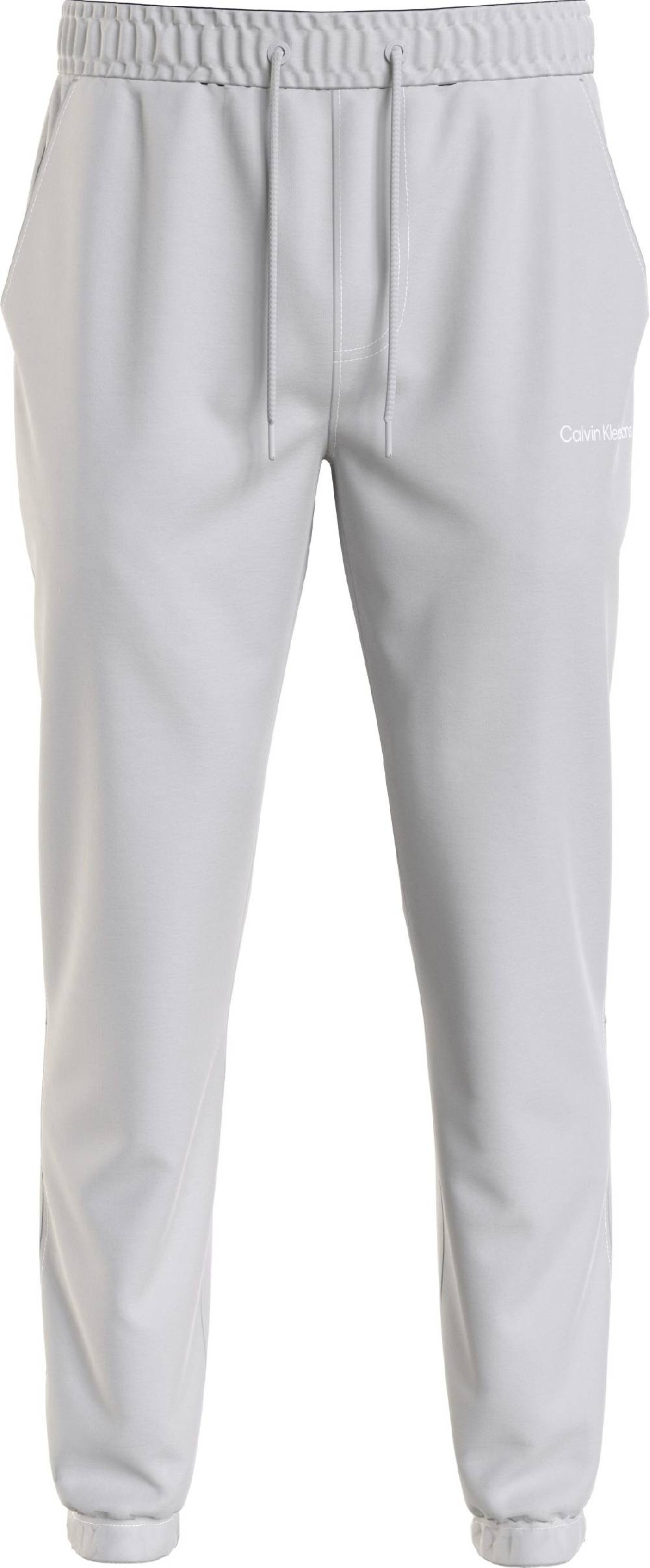 CALVIN KLEIN  Pantaloni Uomo Grigi in Cotone Calvin Klein