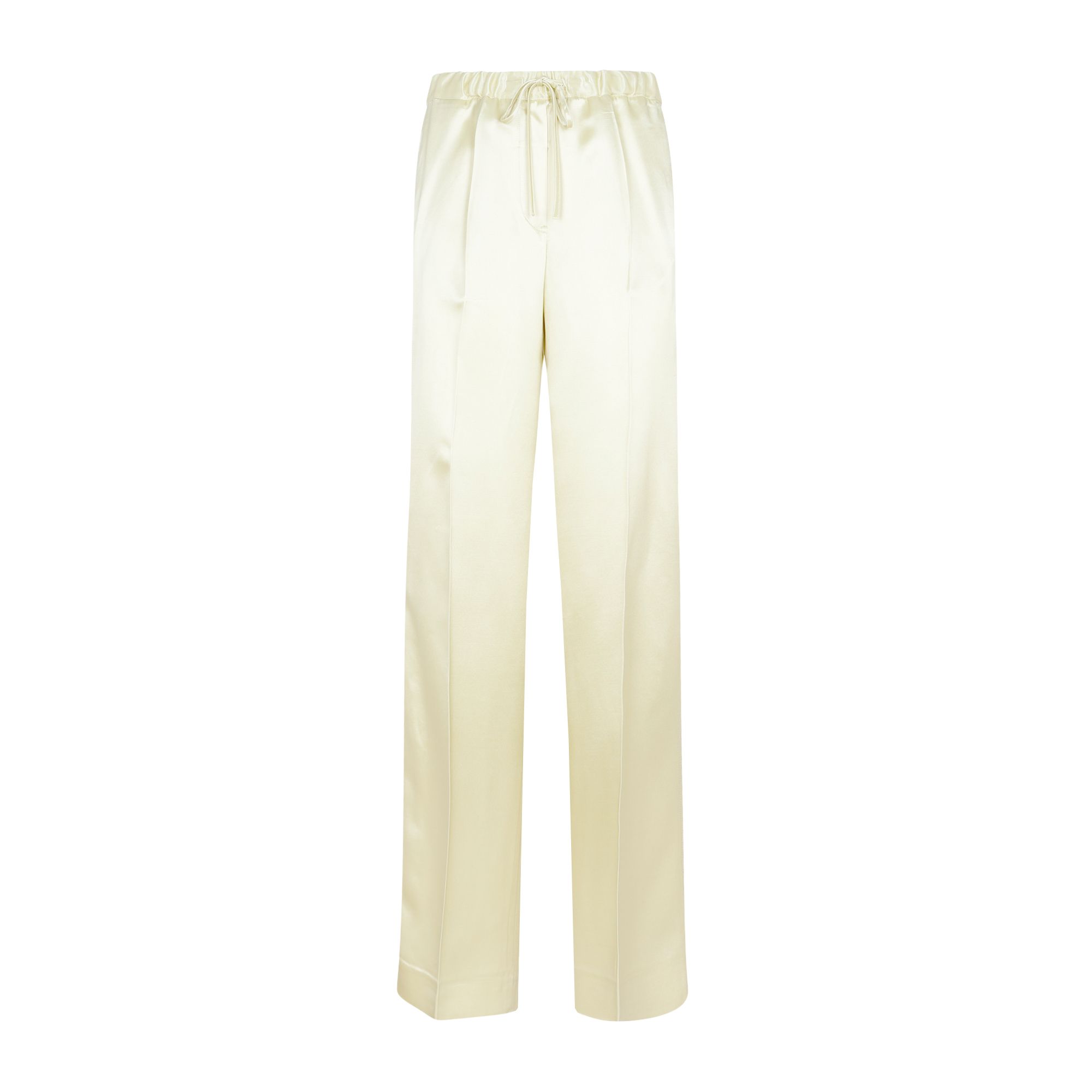 JIL SANDER  Pantaloni Verdi in Misto Viscosa JIL SANDER - Vita Elastica e Taglio Dritto Donna