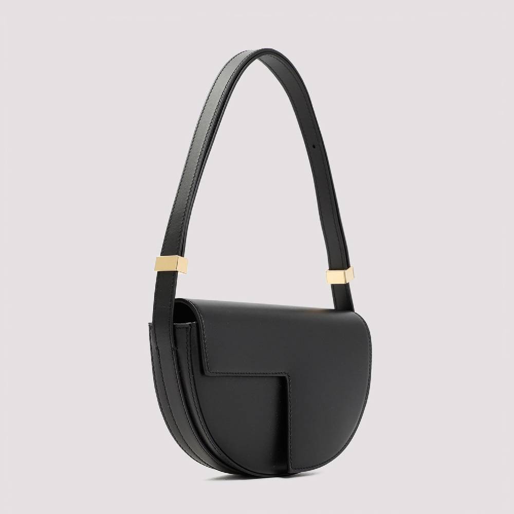 PATOU  Borsa A Spalla Patou Nappa Nera Petite