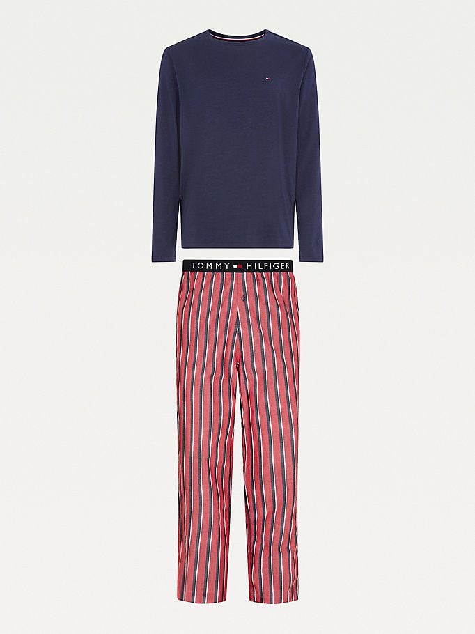 TOMMY JEANS  Pigiama Elasticizzato Blu Da Uomo TOMMY JEANS In Cotone