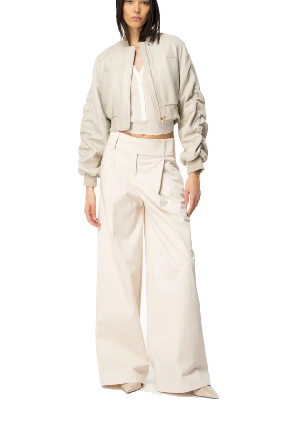 PINKO  Maglietta Bianca In Cotone Da Donna PINKO