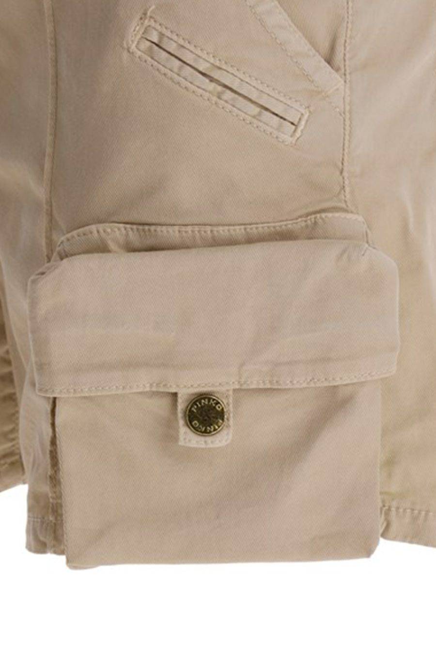 PINKO  Pantaloni PINKO Beige In Cotone Da Donna