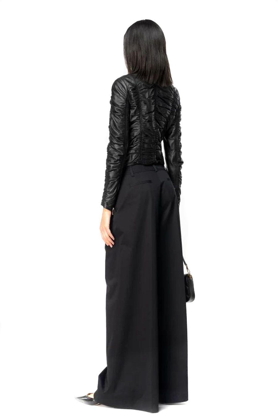 PINKO  Pantaloni Stretch Cotone Nero Donna PINKO