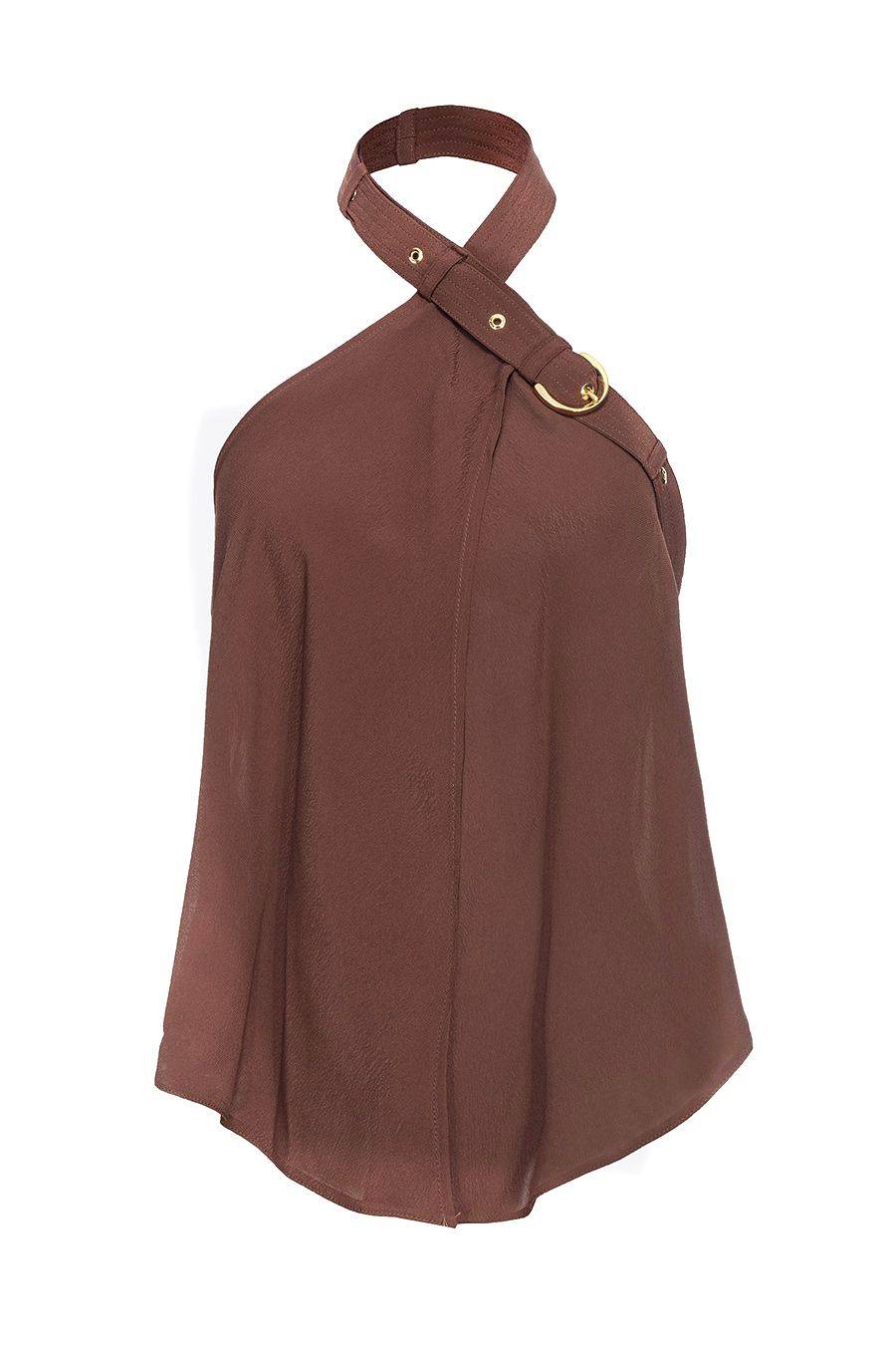 PINKO  Top Donna PINKO in Viscosa Marrone