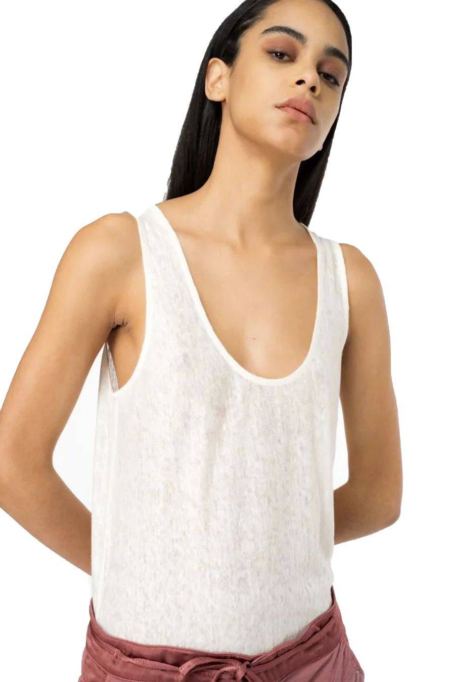 PINKO  Top PINKO Viscosa Bianco Da Donna