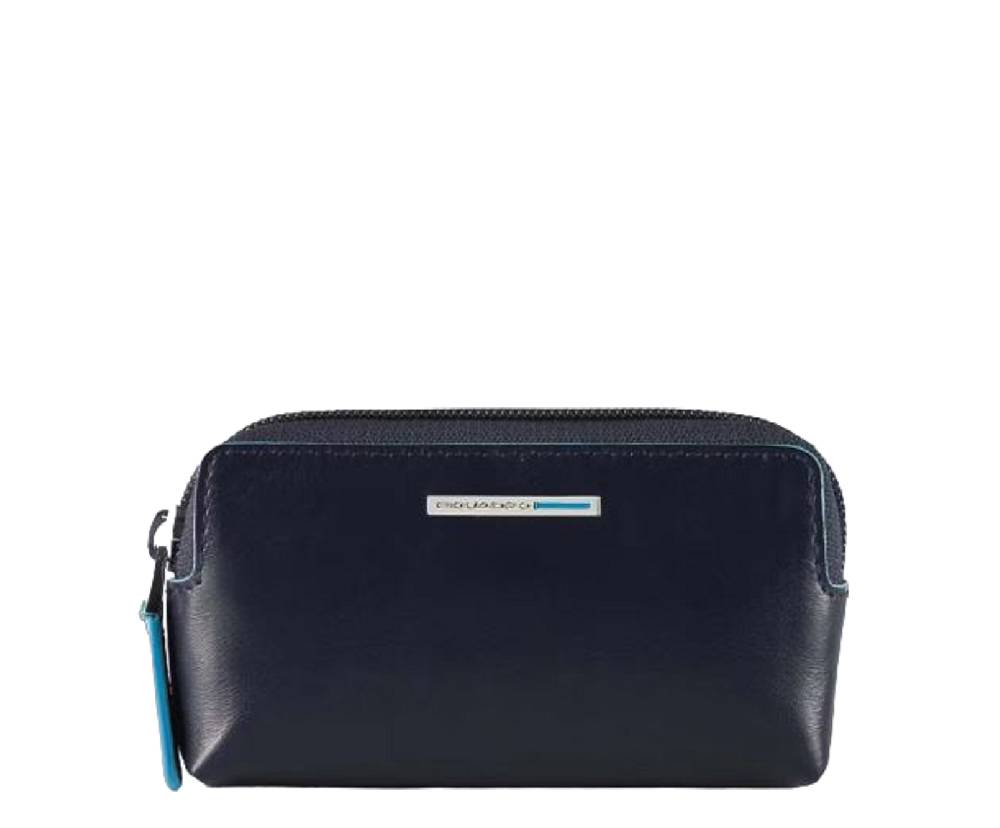 PIQUADRO  Portachiavi in Pelle Blu PIQUADRO Unisex