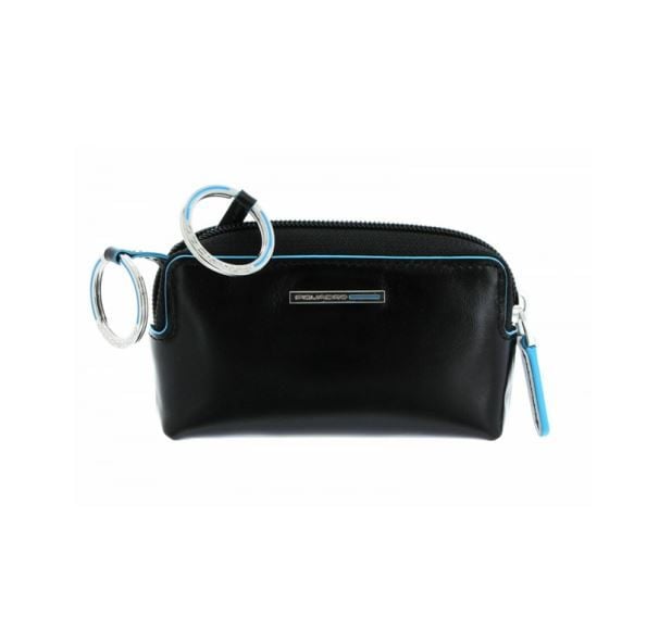 PIQUADRO  Portachiavi Unisex In Pelle Nera Piquadro