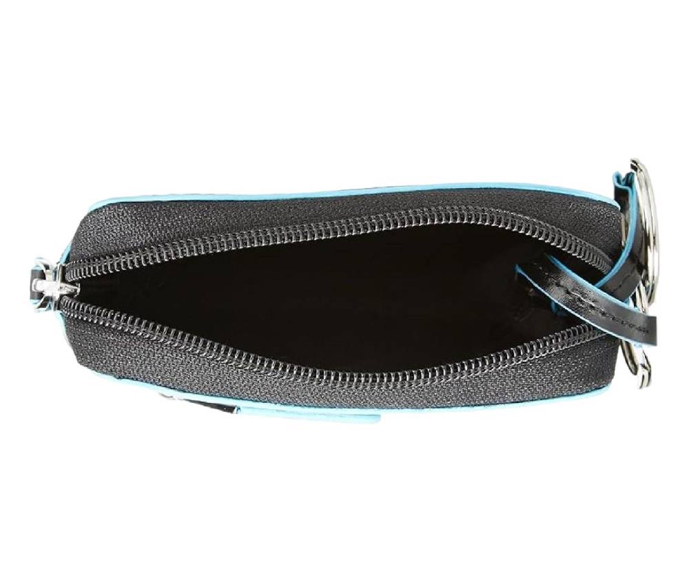 PIQUADRO  Portachiavi Unisex In Pelle Nera Piquadro