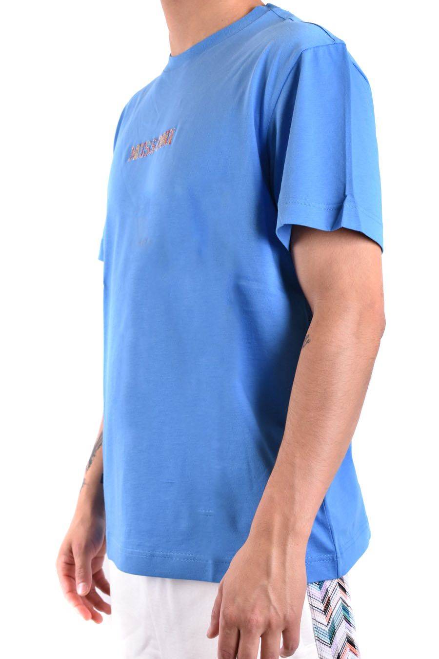 MISSONI  Polo Blu In Cotone Da Uomo - MISSONI UC24SL01-BJ00C7S72E9