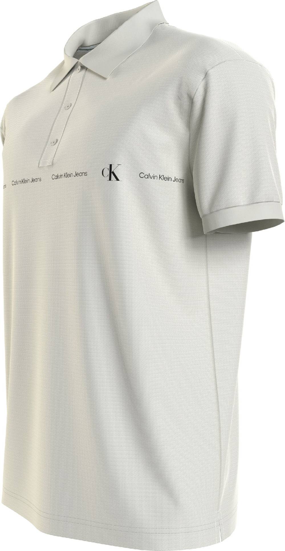 CALVIN KLEIN  Polo Calvin Klein Bianca In Cotone Elasticizzato Uomo