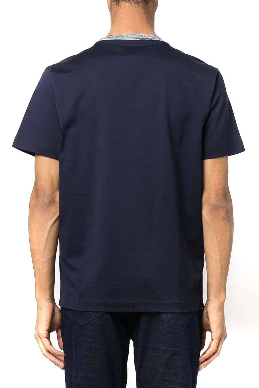 MISSONI  Polo Di Cotone Blu Scuro Uomo Missoni UC22SL01-BJ0002-AS70WR