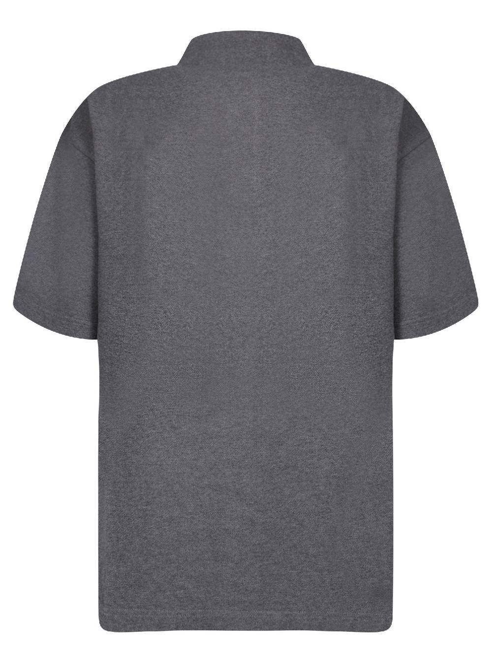 MAISON KITSUNÉ  Polo In Cotone Grigio Maison Kitsuné Da Uomo