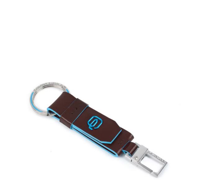 PIQUADRO  Portachiavi in Pelle Marrone Scuro Piquadro Uomo