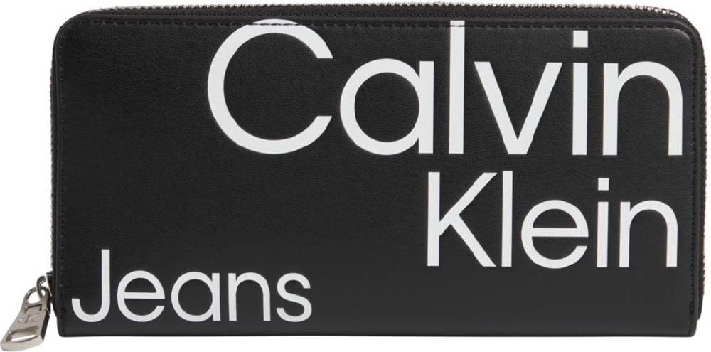 CALVIN KLEIN  Portafoglio Donna Calvin Klein Nero in Cotone