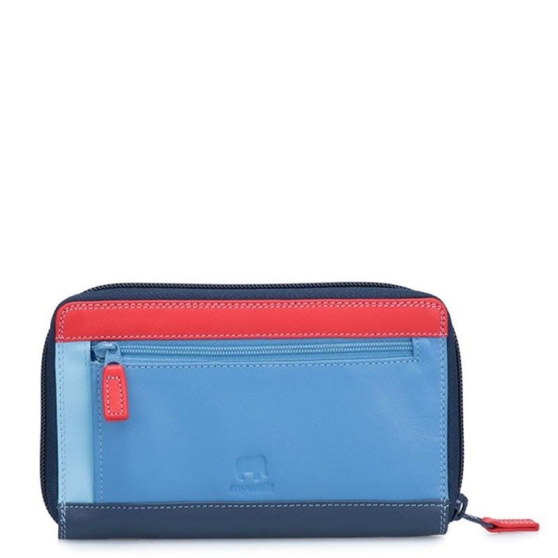 MYWALIT  Portafoglio Donna In Pelle Nappa Blu Mywalit