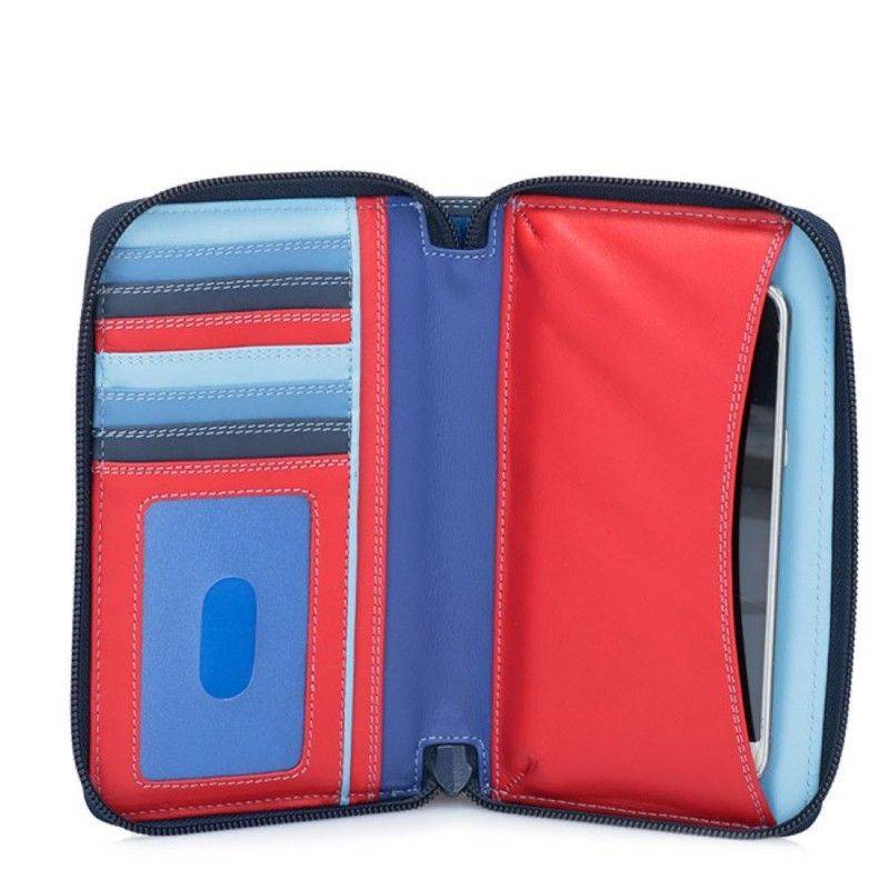 MYWALIT  Portafoglio Donna In Pelle Nappa Blu Mywalit