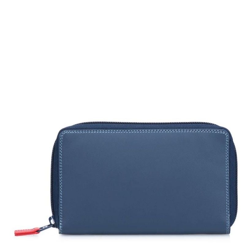 MYWALIT  Portafoglio Donna in Pelle Nappa Blu Mywalit