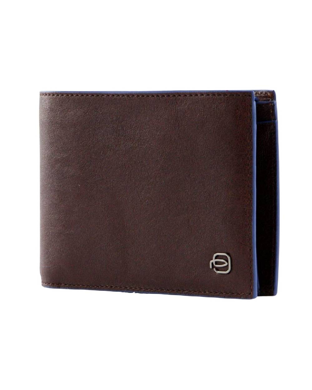 PIQUADRO  Portafoglio Piquadro In Pelle Marrone Scuro Uomo