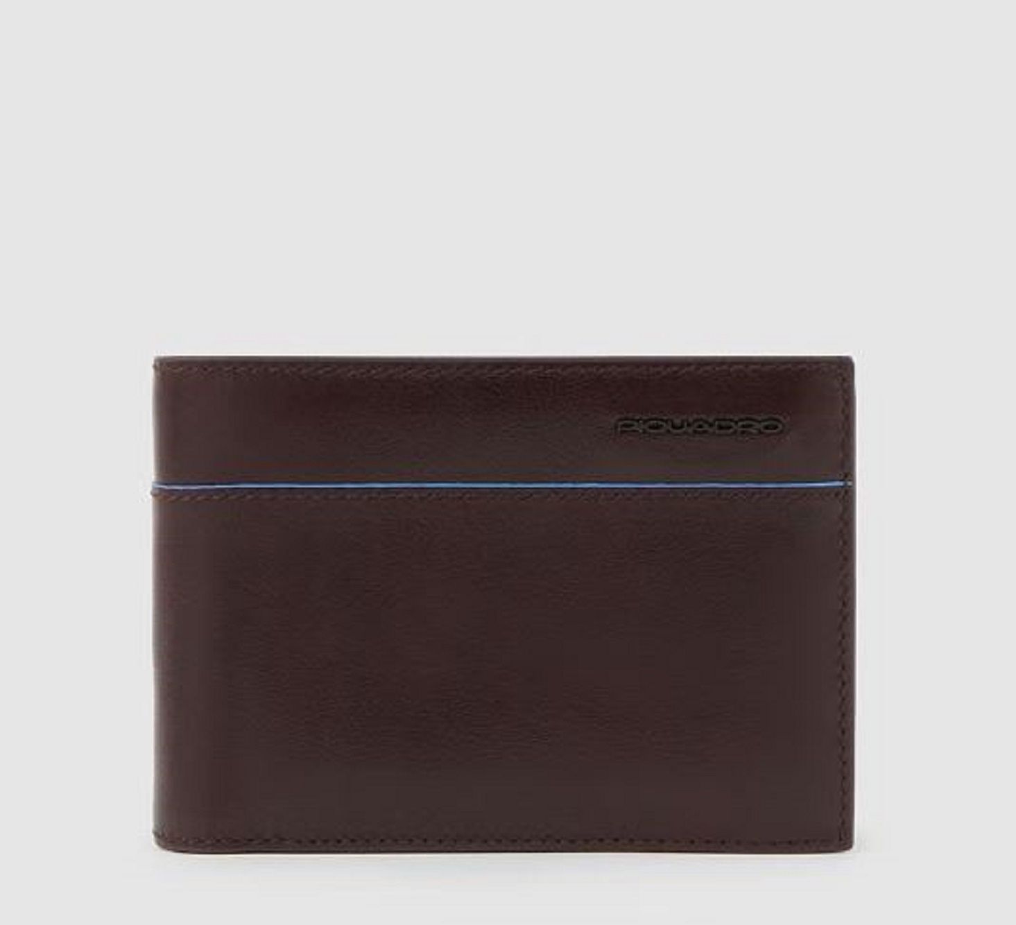 PIQUADRO  Portafoglio Piquadro Uomo in Pelle Marrone Scuro RFID