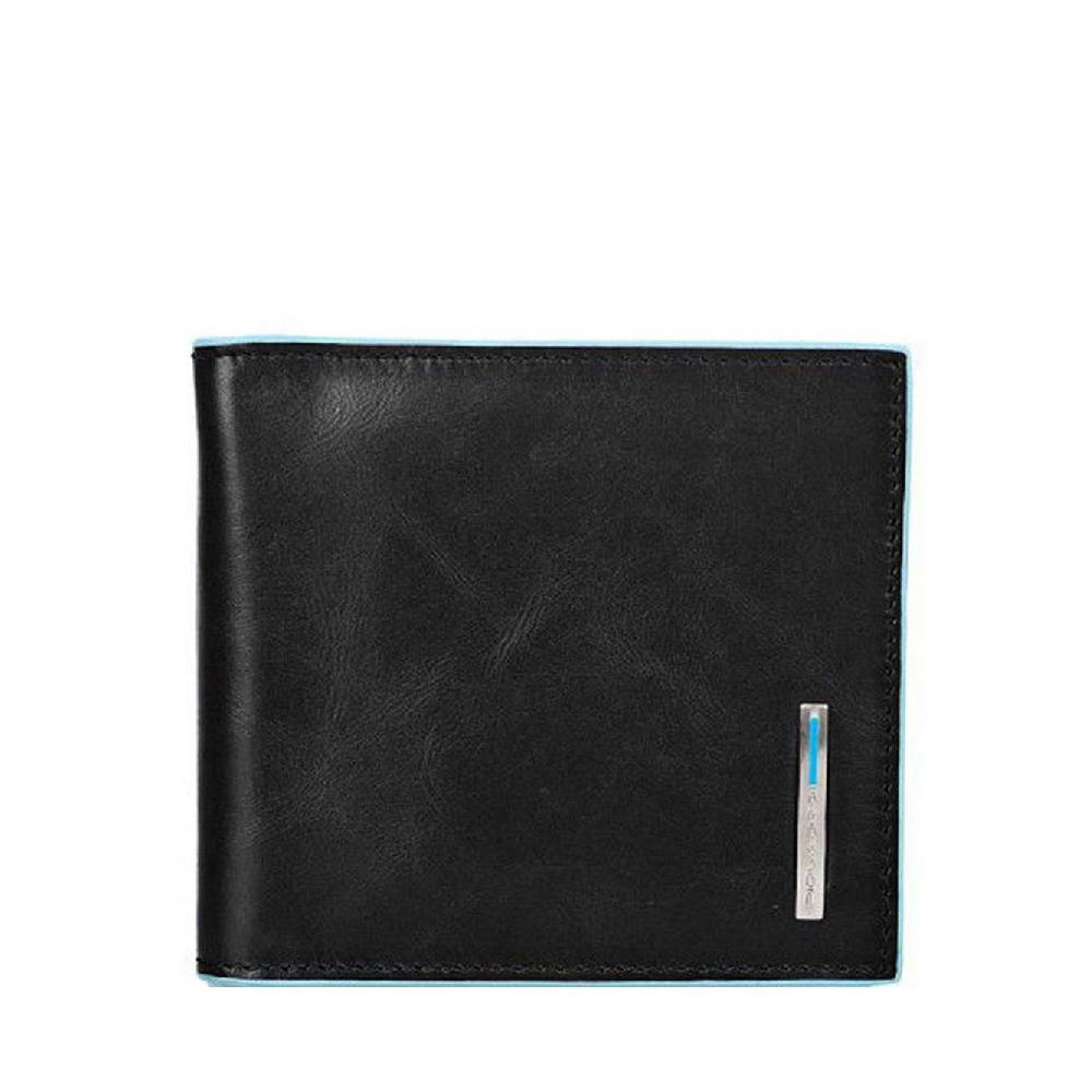 PIQUADRO Portafoglio Uomo Pelle Nera Piquadro - 10 Scomparti Carte PIQUADRO Portafoglio Uomo Pelle Nera Piquadro - 10 Scomparti Carte