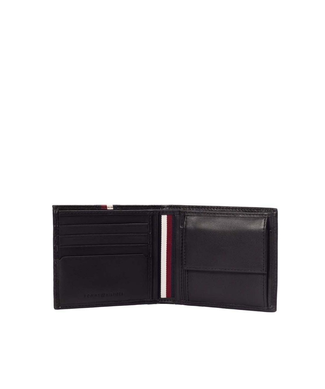 TOMMY HILFIGER  Portafoglio Uomo Pelle Nera Tommy Hilfiger
