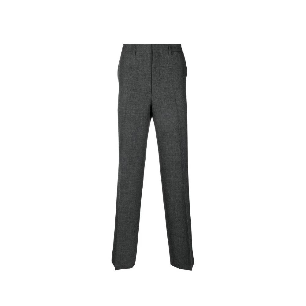 PRADA  Pantaloni Grigi in Lana Vergine Uomo PRADA