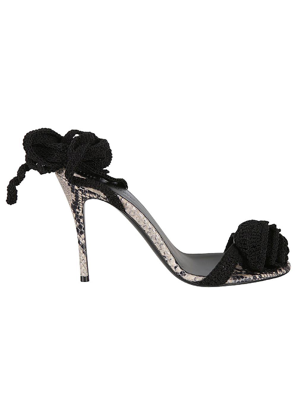 MAGDA BUTRYM  Sandali Donna in Pelle di Vitello Nero Magda Butrym