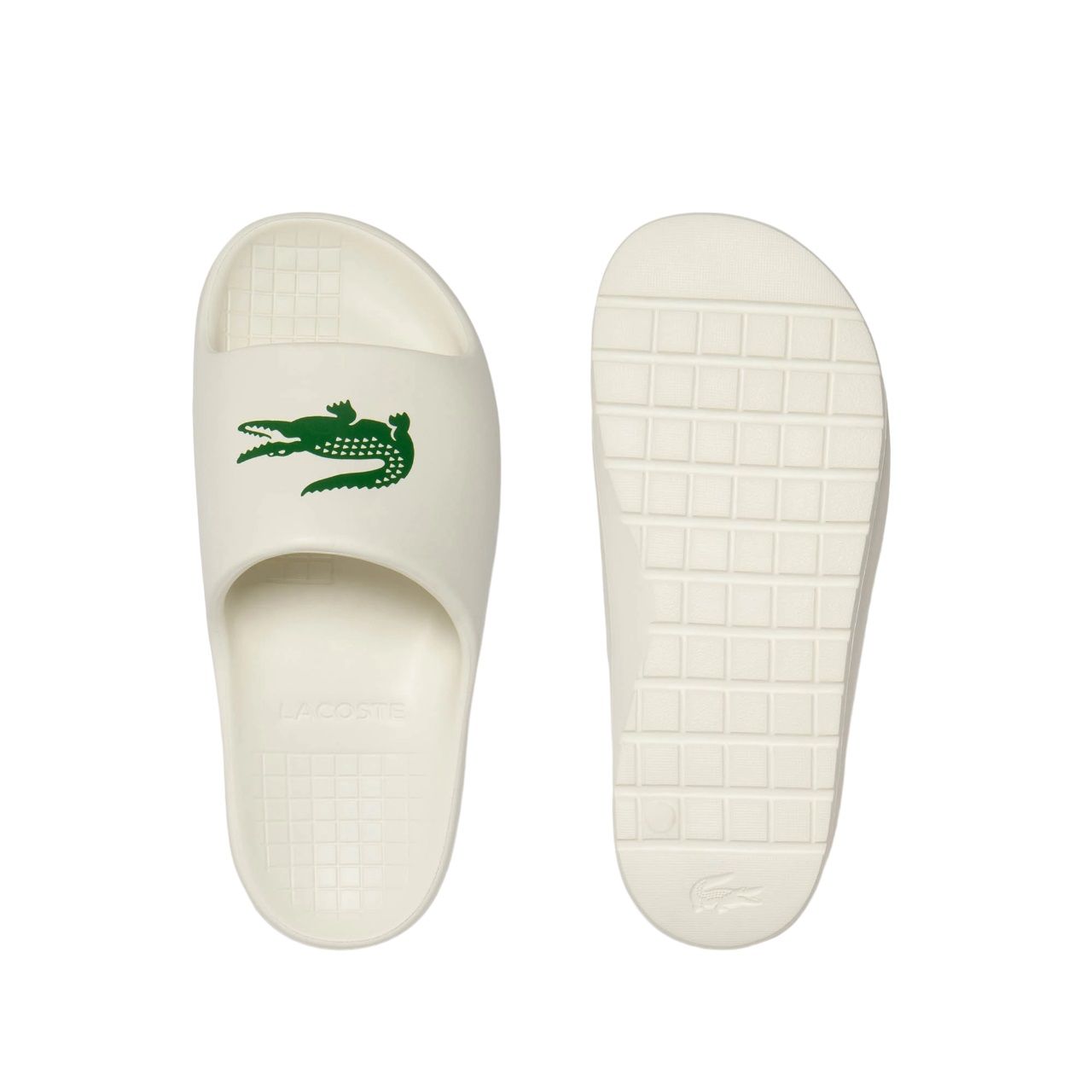 LACOSTE  Sandali Slide Lacoste Crema Da Uomo - 100% Poliestere
