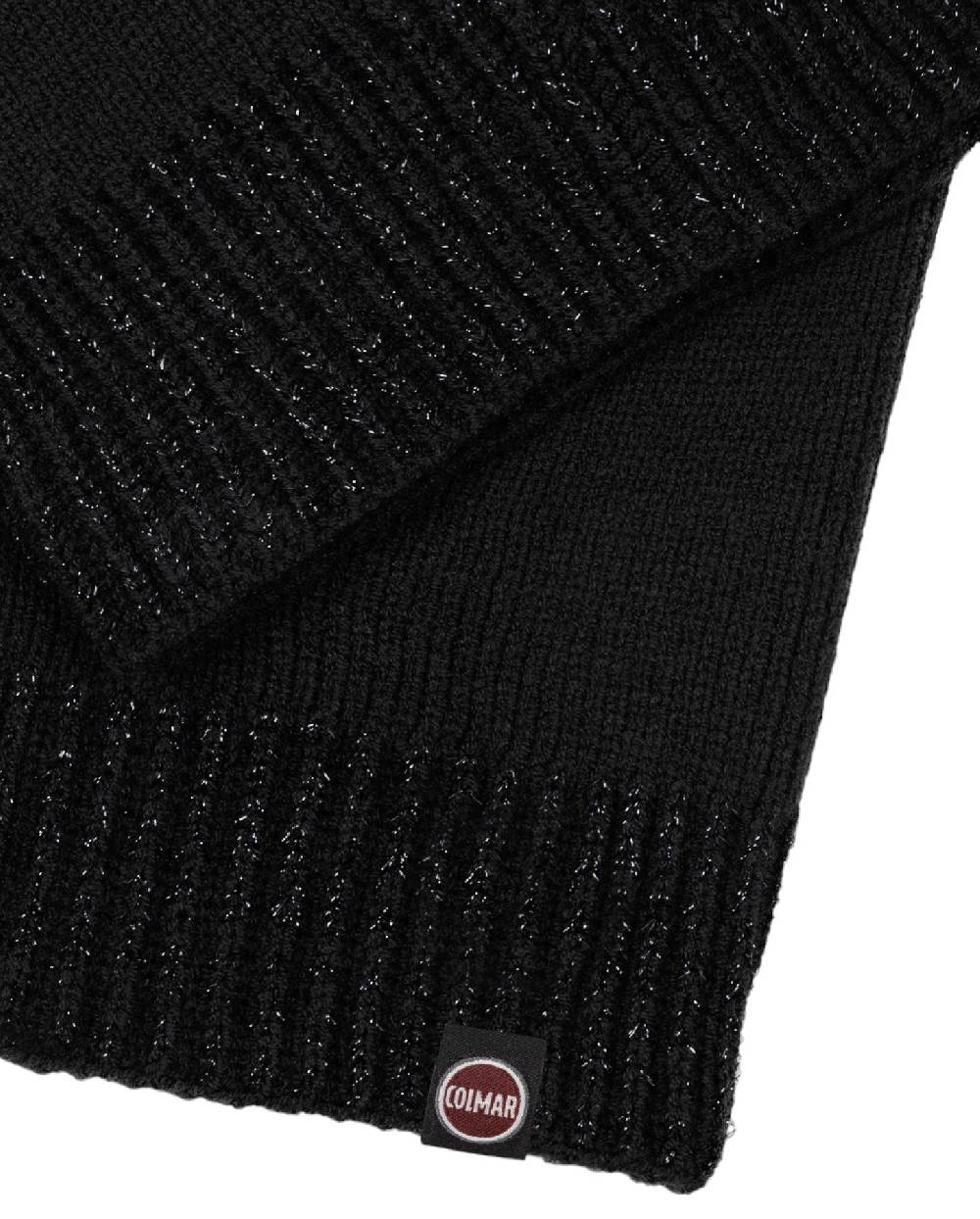 COLMAR  Sciarpa Morbida Nera Da Donna Colmar Con Bordo Lurex