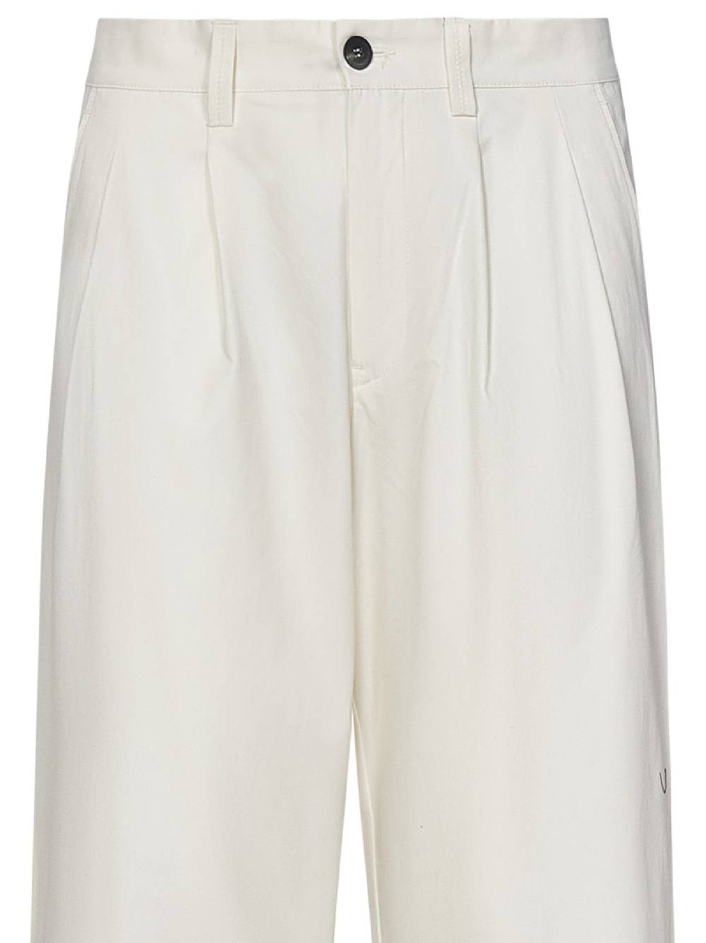 SEASE  Pantaloni Ampio Uomo SEASE In Cotone Bianco