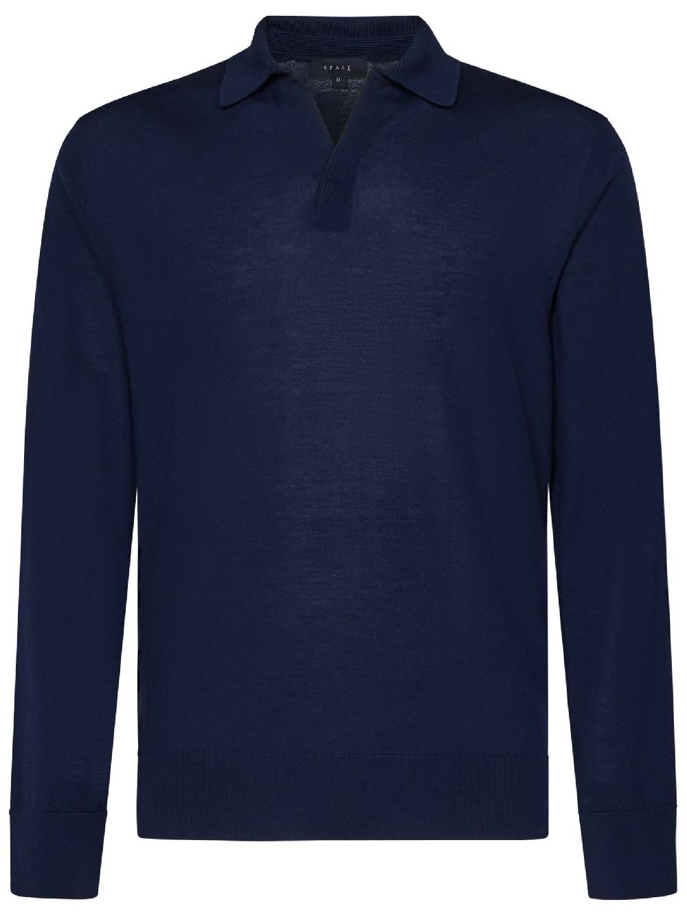SEASE  Polo Uomo SEASE in Lana Vergine Blu Navy