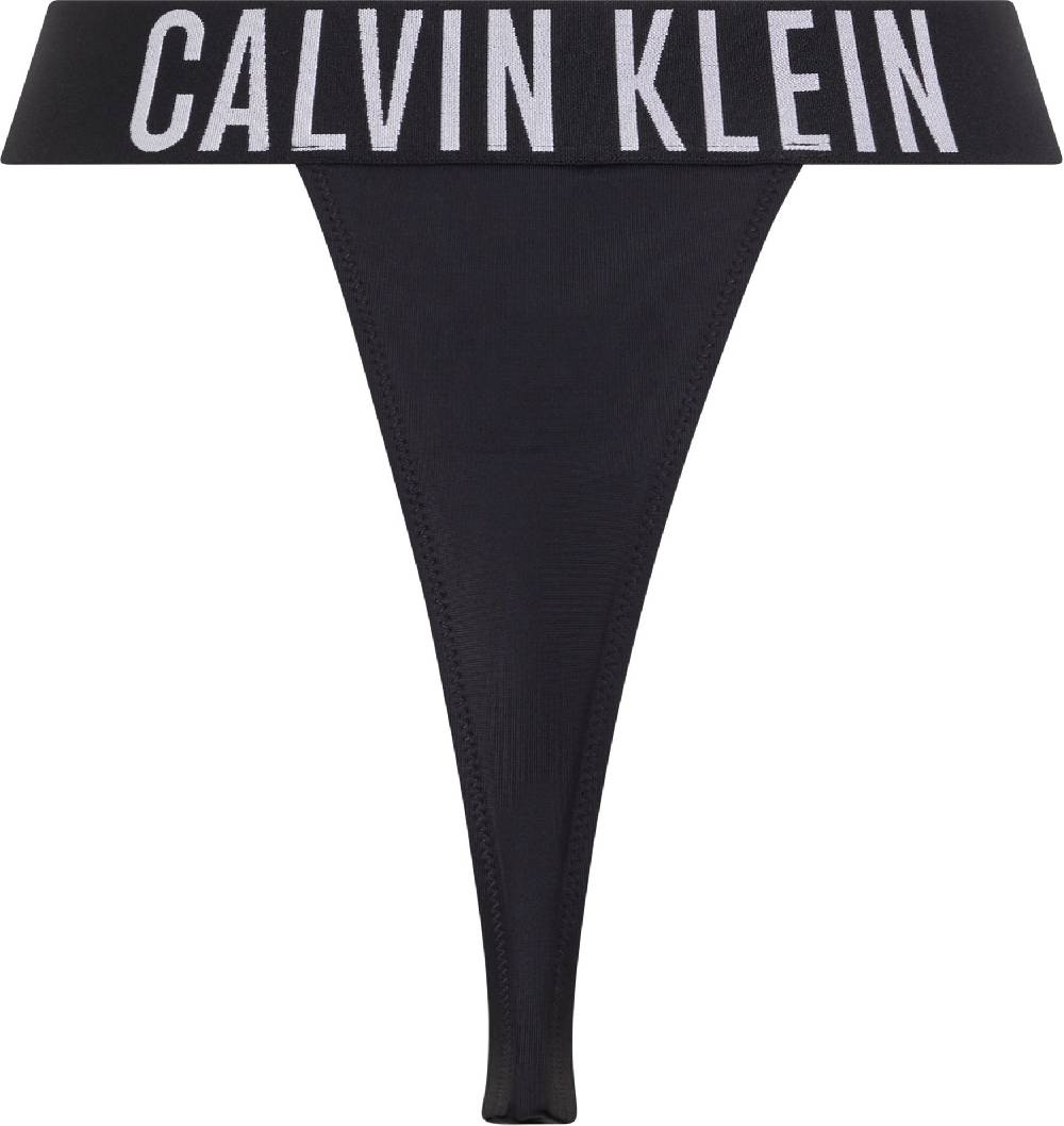 CALVIN KLEIN  Slip Bikini Calvin Klein Nero A Vita Alta