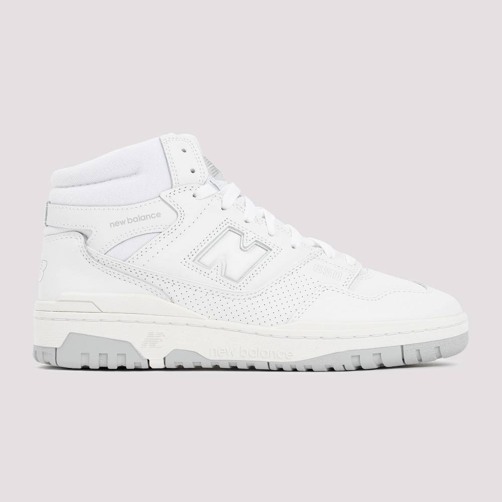 NEW BALANCE  Sneakers Alte Bianche In Pelle Uomo New Balance 650