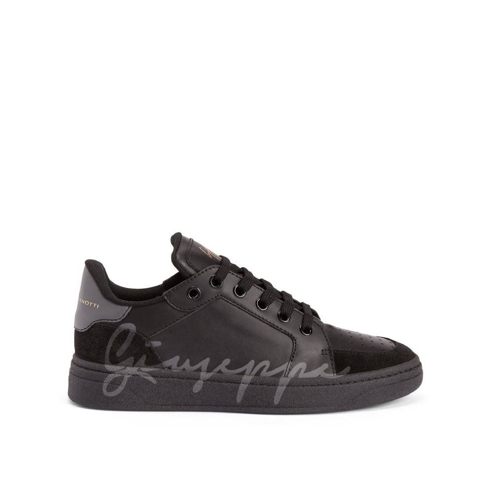 GIUSEPPE ZANOTTI DESIGN  Sneakers Basse in Pelle di Vitello Nera Giuseppe Zanotti