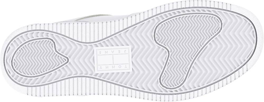 TOMMY JEANS  Sneakers Da Basket Retrò In Pelle Da Uomo Tommy Jeans - Bianche