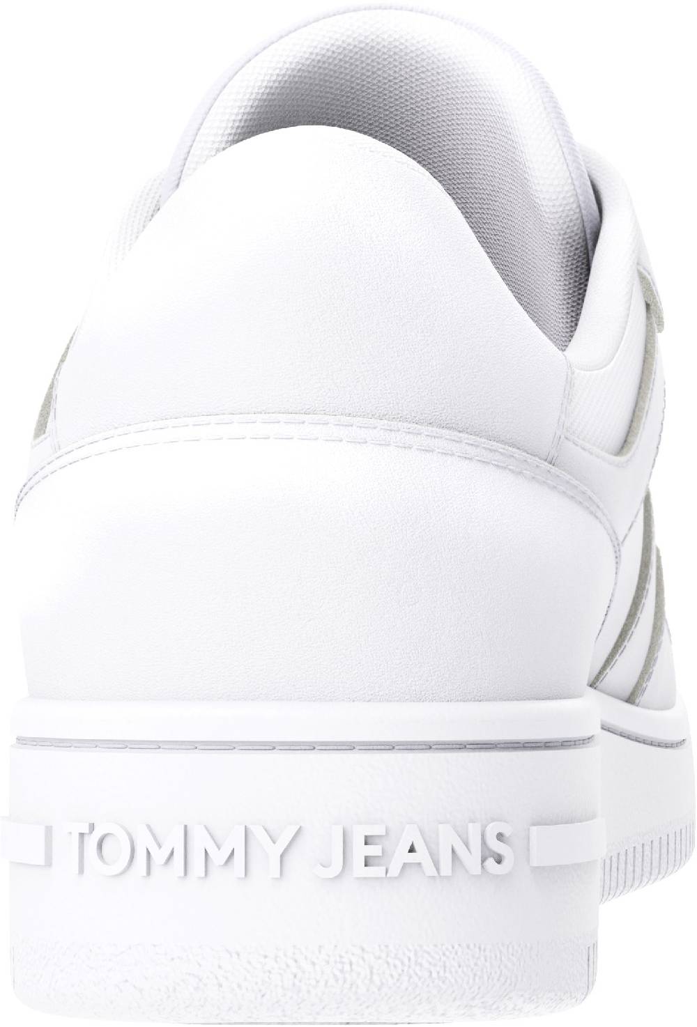TOMMY JEANS  Sneakers Da Basket Retrò In Pelle Da Uomo Tommy Jeans - Bianche