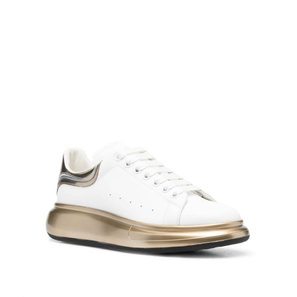 ALEXANDER MCQUEEN  Sneakers Di Pelle Bianca Alexander McQueen Uomo