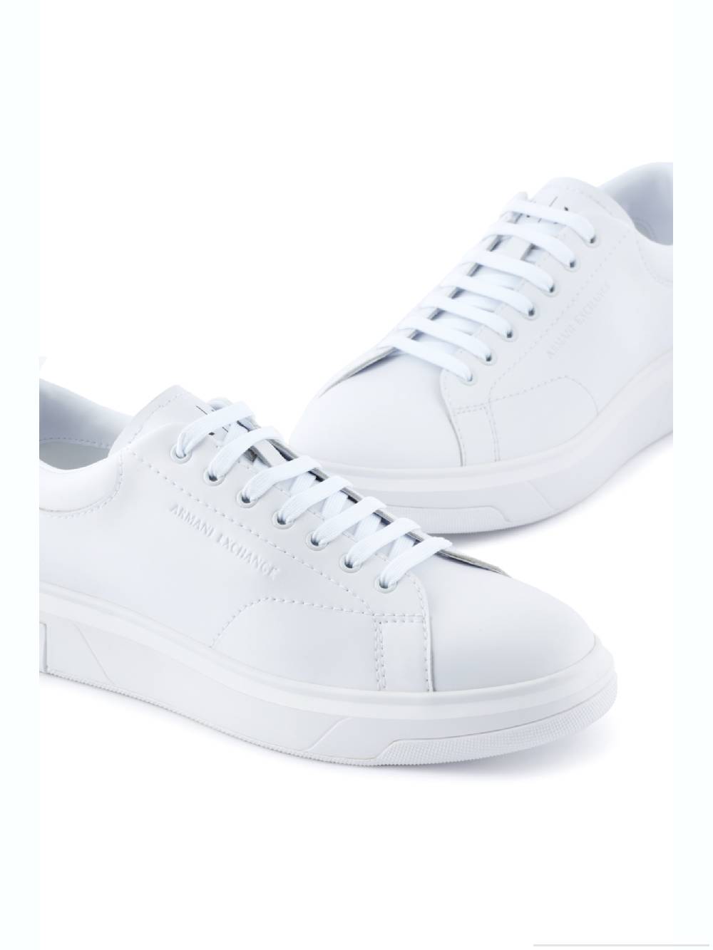 ARMANI EXCHANGE  Sneakers Di Pelle Bianca Armani Exchange Uomo