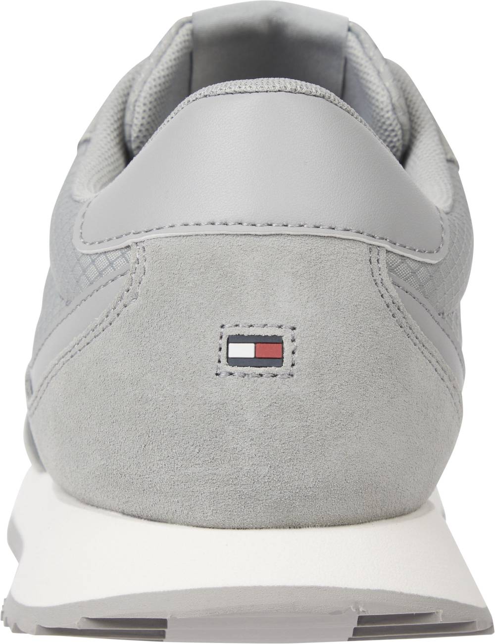 TOMMY JEANS  Sneakers Grigie Uomo In Pelle E Tessuto Tommy Jeans
